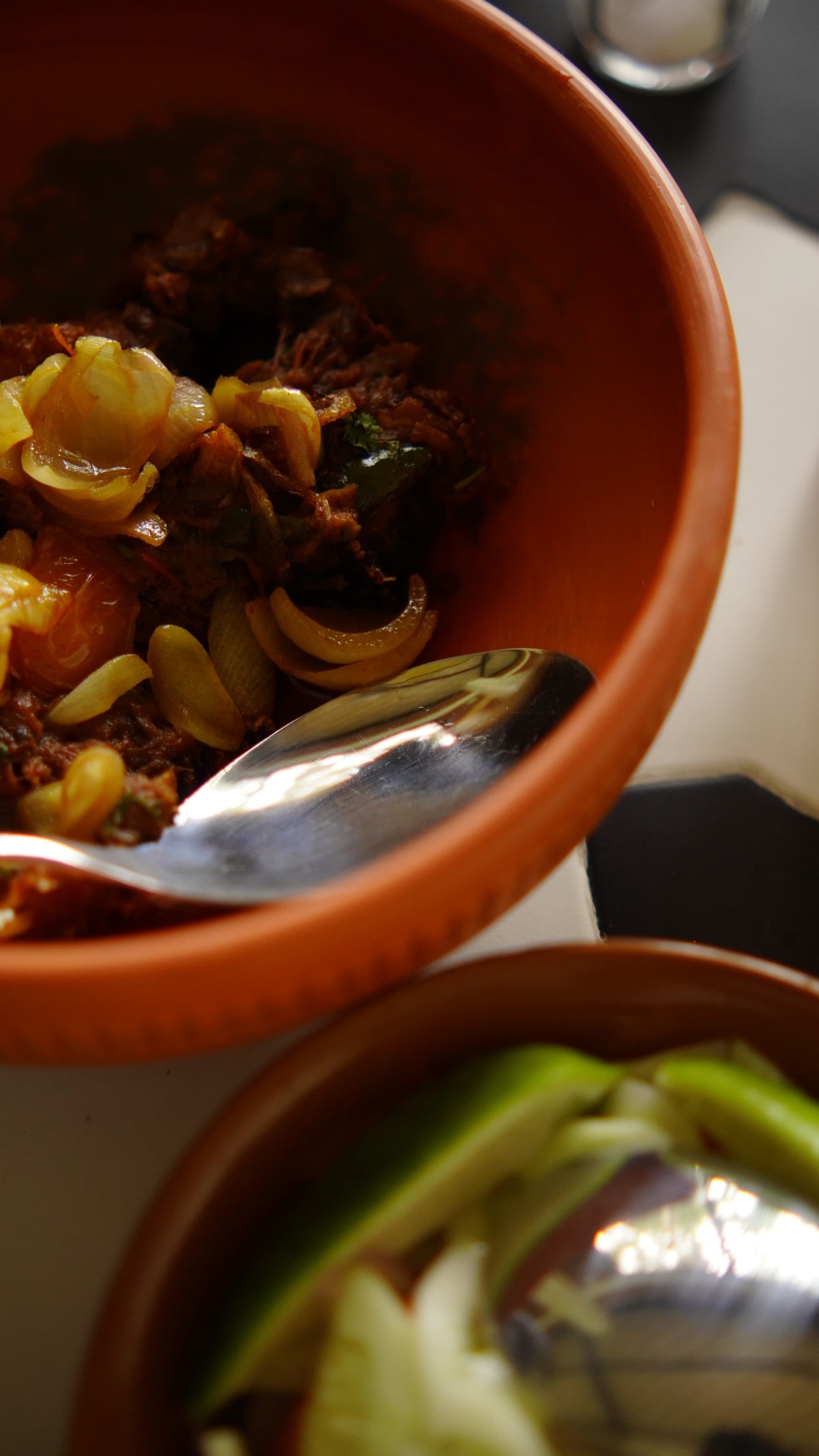 Bhuna in a clay bowl