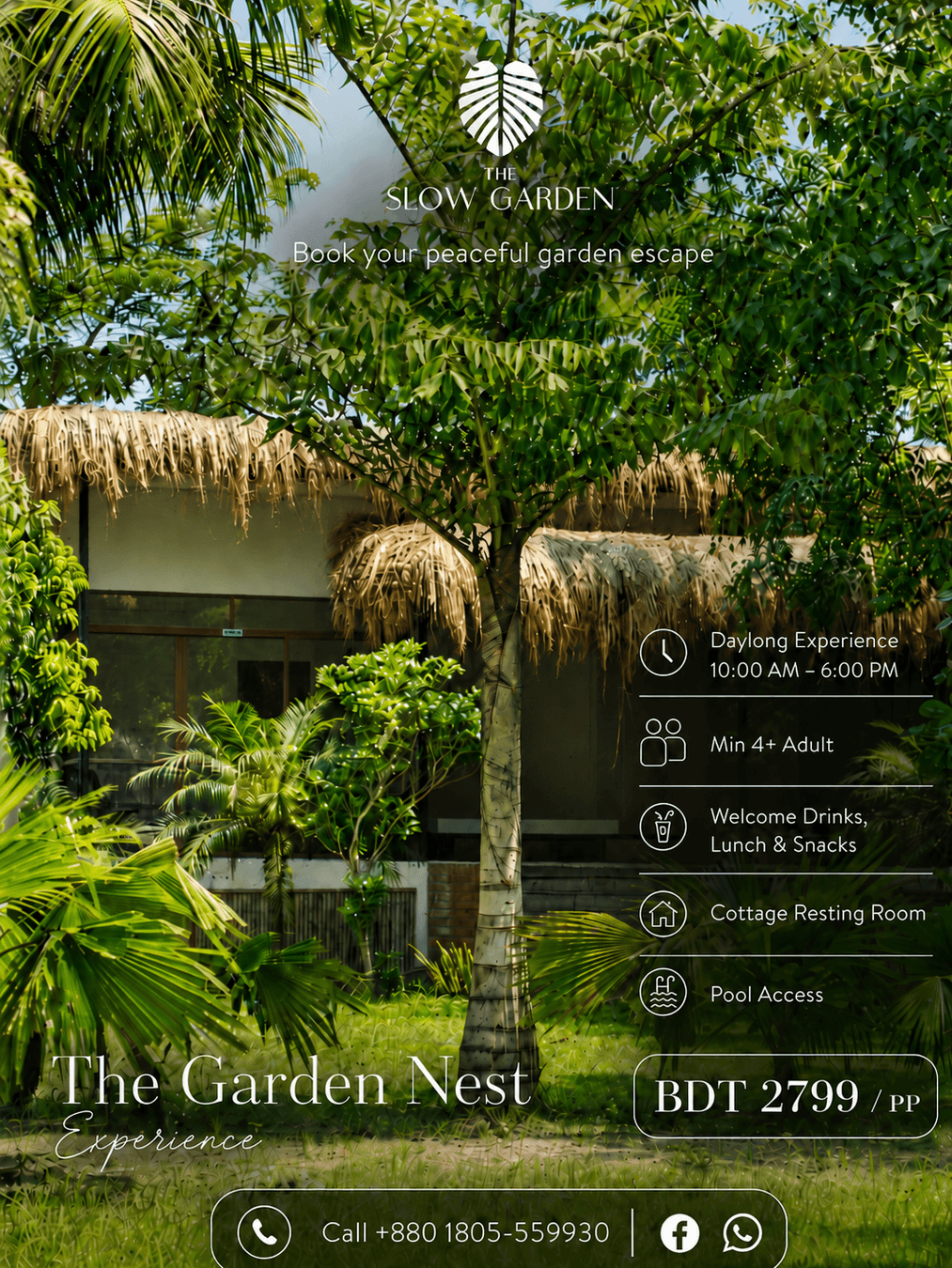 The Garden Nest Experience flyer